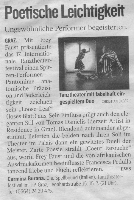 Faust Danielis Pedulla Bühnenwerkstatt Kleine Zeitung